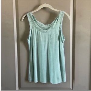 LOFT mint tank top. Never worn. 55% linen 45% rayon.